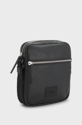 Reporter bag with logo patch, Black