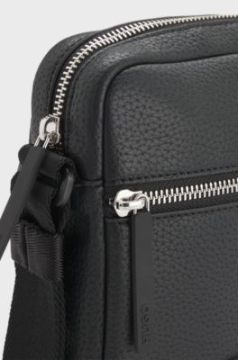 Reporter bag with logo patch, Black