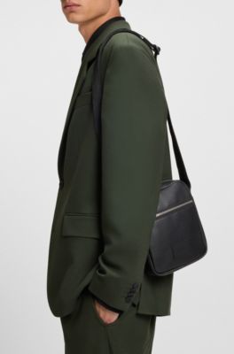 Reporter bag with logo patch, Black