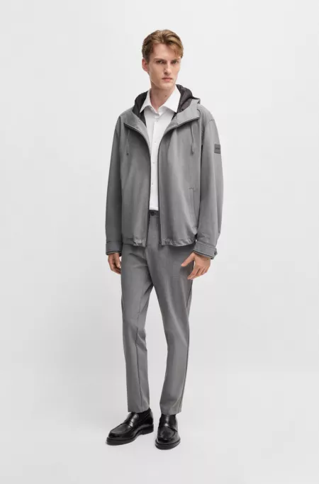 Slim-fit trousers in performance-stretch fabric