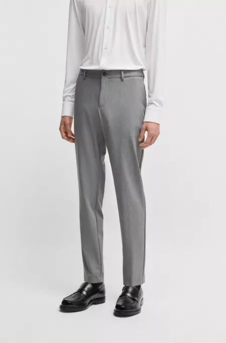 Slim-fit trousers in performance-stretch fabric