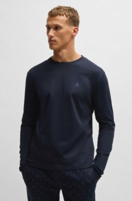 Pyjama van interlocked katoen met Double B-monogrammen, Donkerblauw