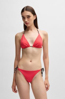 HUGO BOSS 水着　新品タグ付き HUGO - トライアングル ビキニトップ コントラスト ロゴ