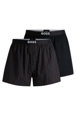 HUGO BOSS｜BOXER SHORTS (Two-pack of cotton-poplin pyjam hbeu50535781_524_100?$