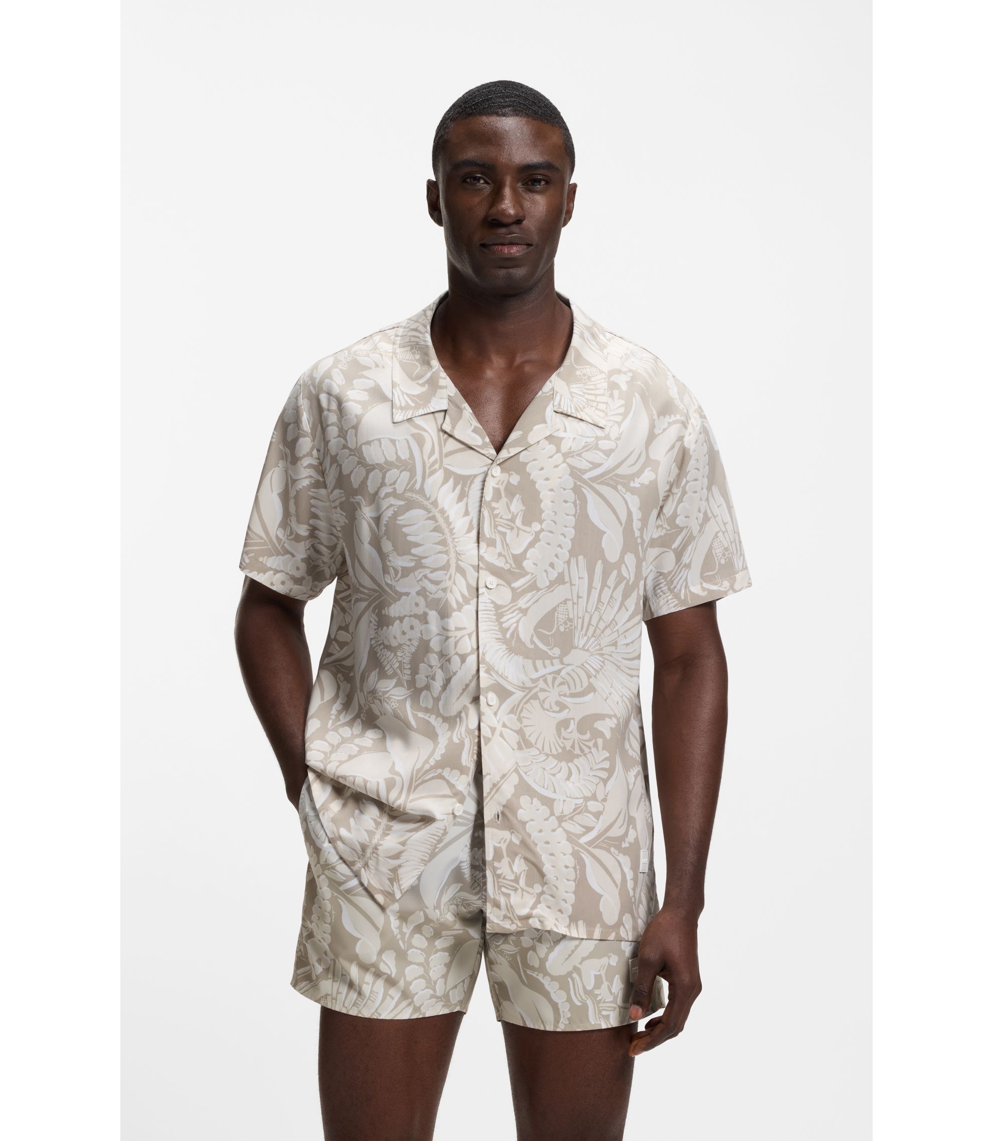 Regular-Fit Hemd mit zeitgemäßem Print