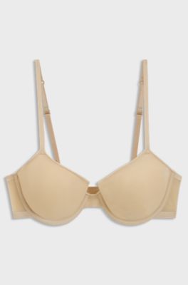 Underwire bra with moulded spacer cups, Light Beige