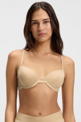 Underwire bra with moulded spacer cups, Light Beige