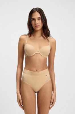 Underwire bra with moulded spacer cups, Light Beige
