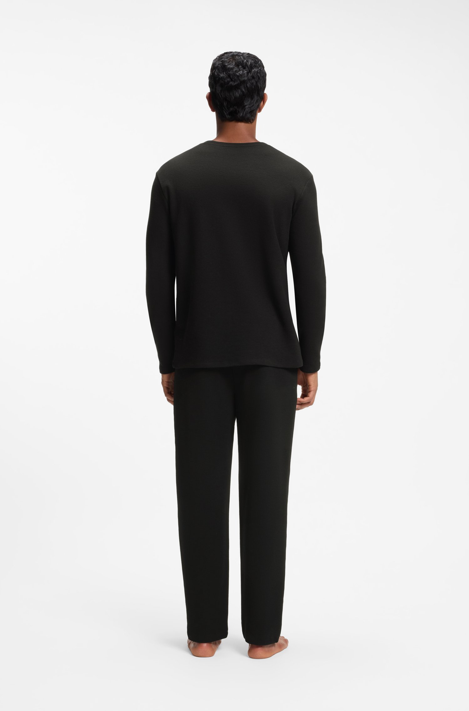 Boss Waffle Ls-Shirt pyjamas & nattlinnen herr – bild 8