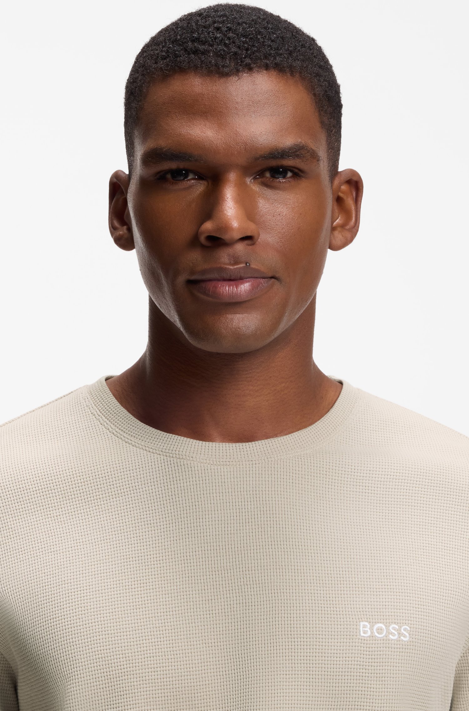 Boss Waffle Ls-Shirt pyjamas & nattlinnen herr – bild 9