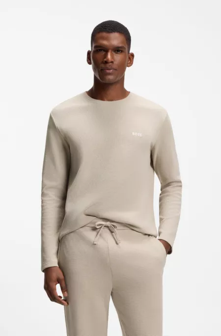 Ottoman pyjama T-shirt with embroidered logo