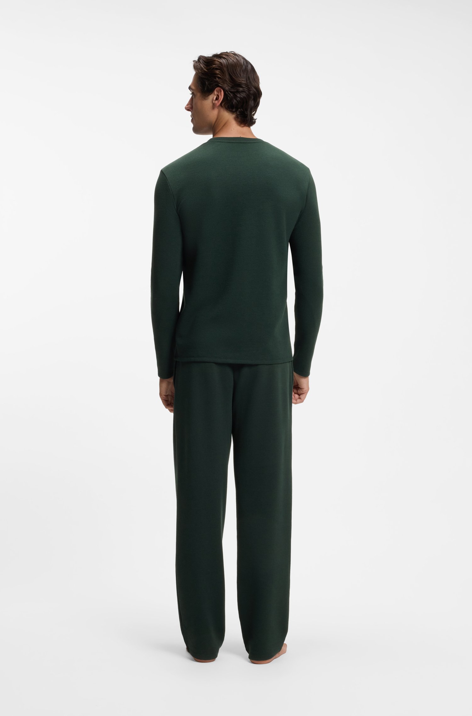Boss Waffle Ls-Shirt pyjamas & nattlinnen herr – bild 8
