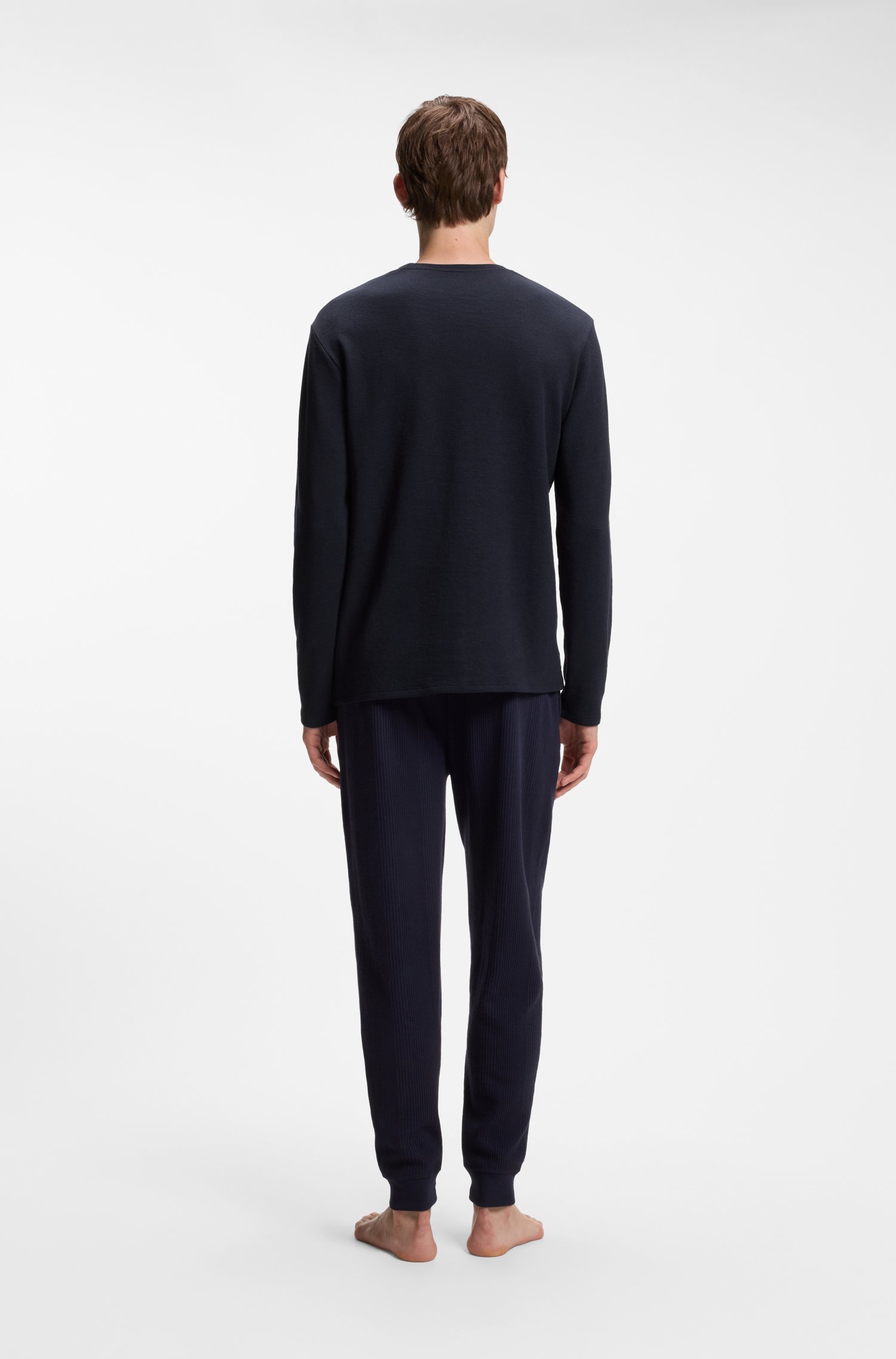 Boss Waffle Ls-Shirt pyjamas & nattlinnen herr – bild 8