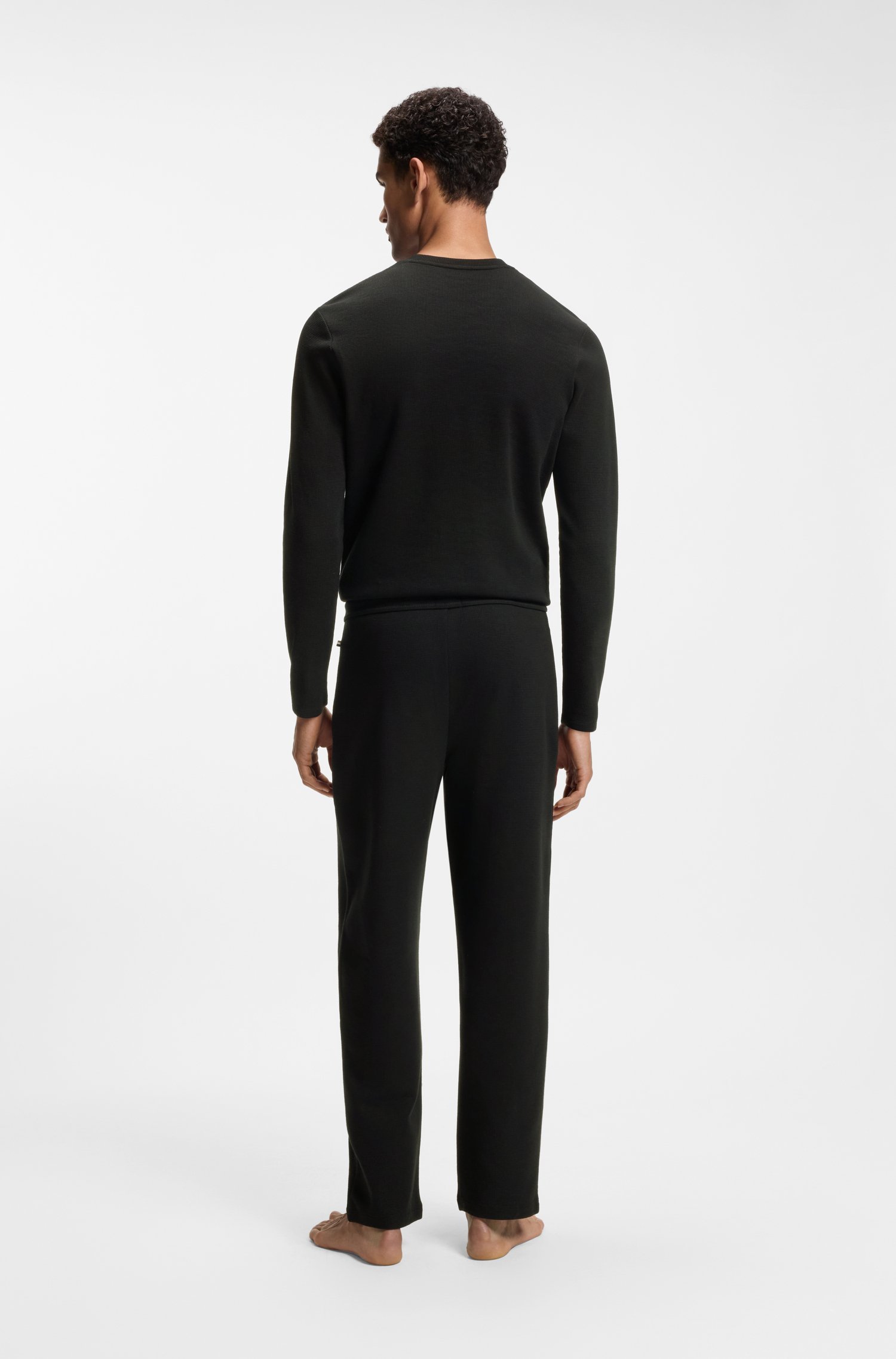 Boss Waffle-knit pyjama bottoms pyjamas & nattlinnen herr – bild 2