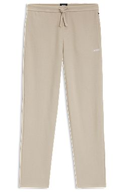 Cotton-blend pyjama bottoms with embroidered logo