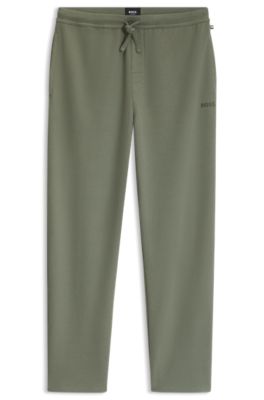 Waffle-knit pyjama bottoms, Green