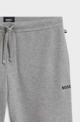 Waffle pyjama shorts, Grey