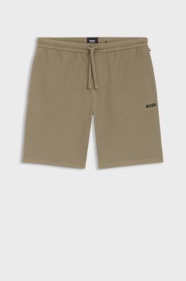 Waffle pyjama shorts, Light Brown