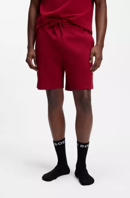 Short de pyjama gaufré