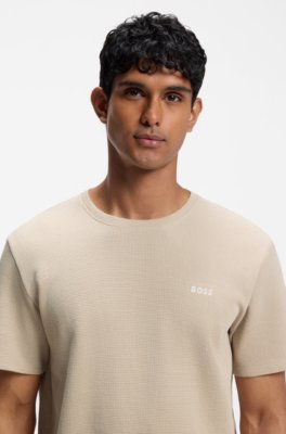 Boss Waffle-knit pyjama top långärmade t-shirts herr – bild 3