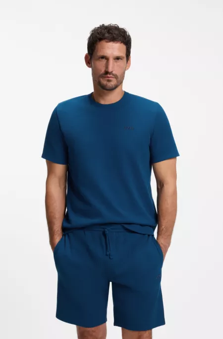 Haut de pyjama en maille gaufrée