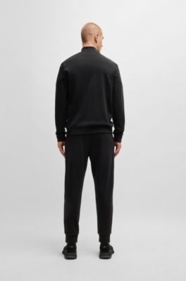 美品ヒューゴボス✖️伊レダ50サイズ総裏セットアップスーツ黒2B(送料込み)