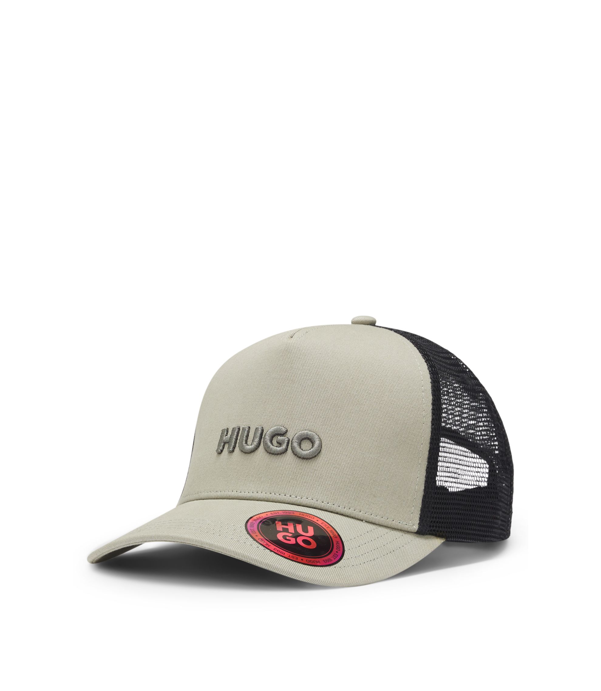 Cap aus Baumwoll-Twill mit Mesh-Einsätzen