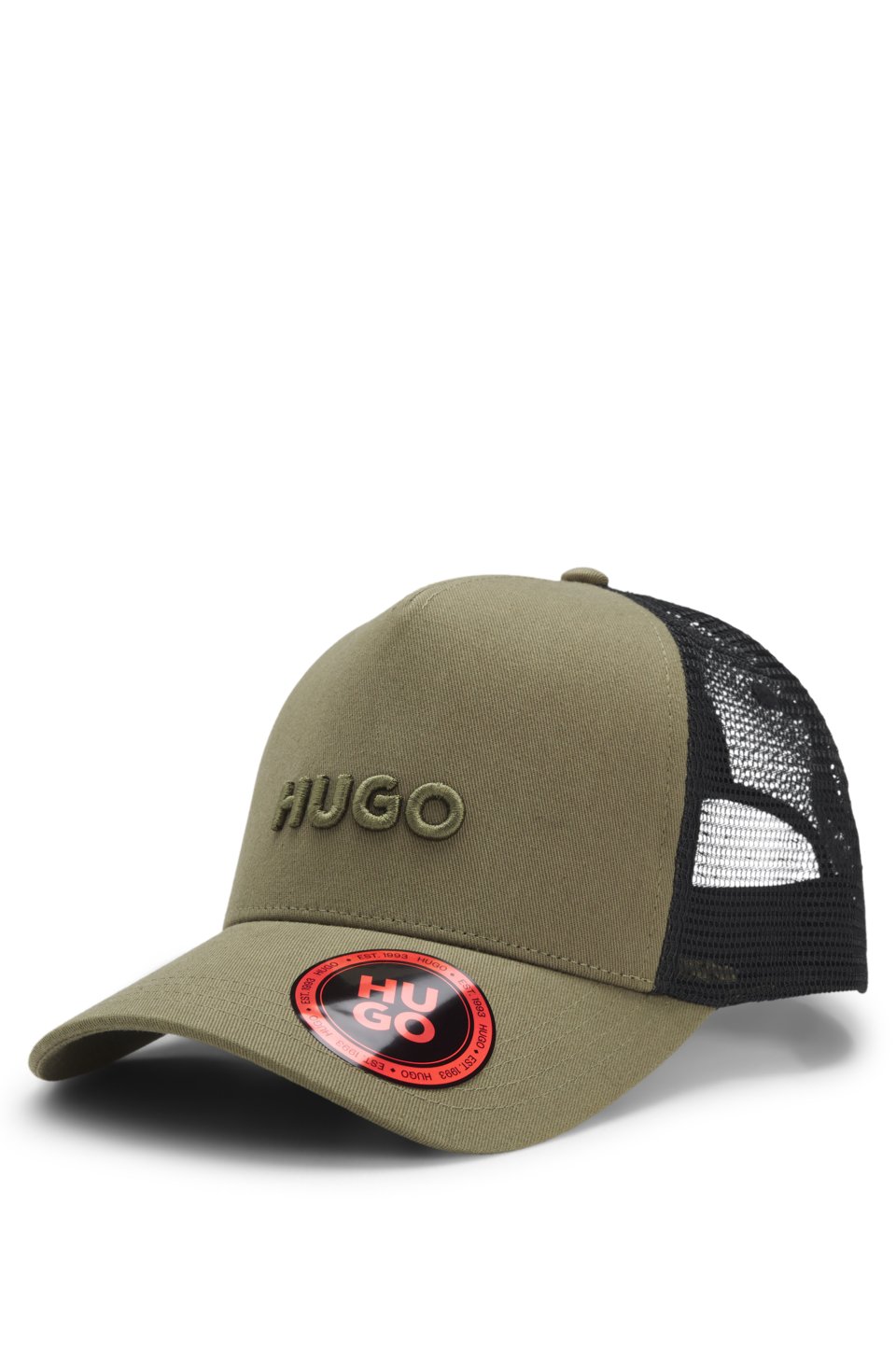 Logo-embroidered cap