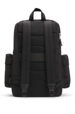 しとしと様【新品】BOSSボス 旅行バッグ ブラック BOSS - Multi-pocket backpack with zip closure and signature