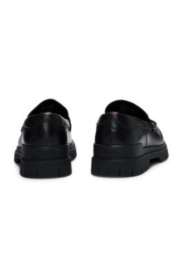 未使用✨HUGO BOSS マフラー ウール100% 格子柄 チャコールグレー MASCLUB（マスクラブ） 無地マフラー(チャコールグレー