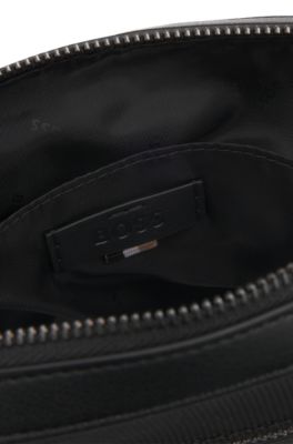 Reporter bag with logo and signature stripe, Black