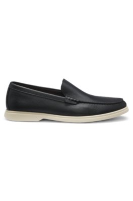 Grained-leather loafers 3