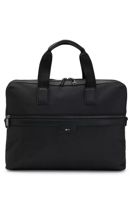 Document case with logo and signature stripe