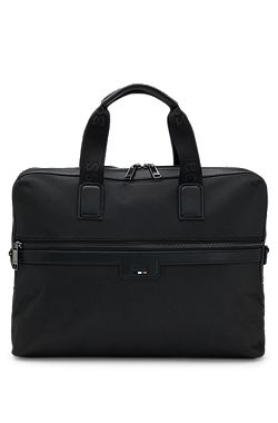 Document case with logo and signature stripe