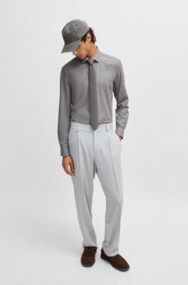 Suede moccasins with fringe trim, Dark Brown