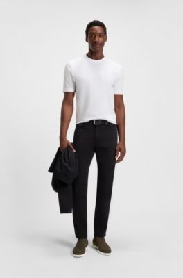 Suede Chelsea boots with embossed logo, Khaki