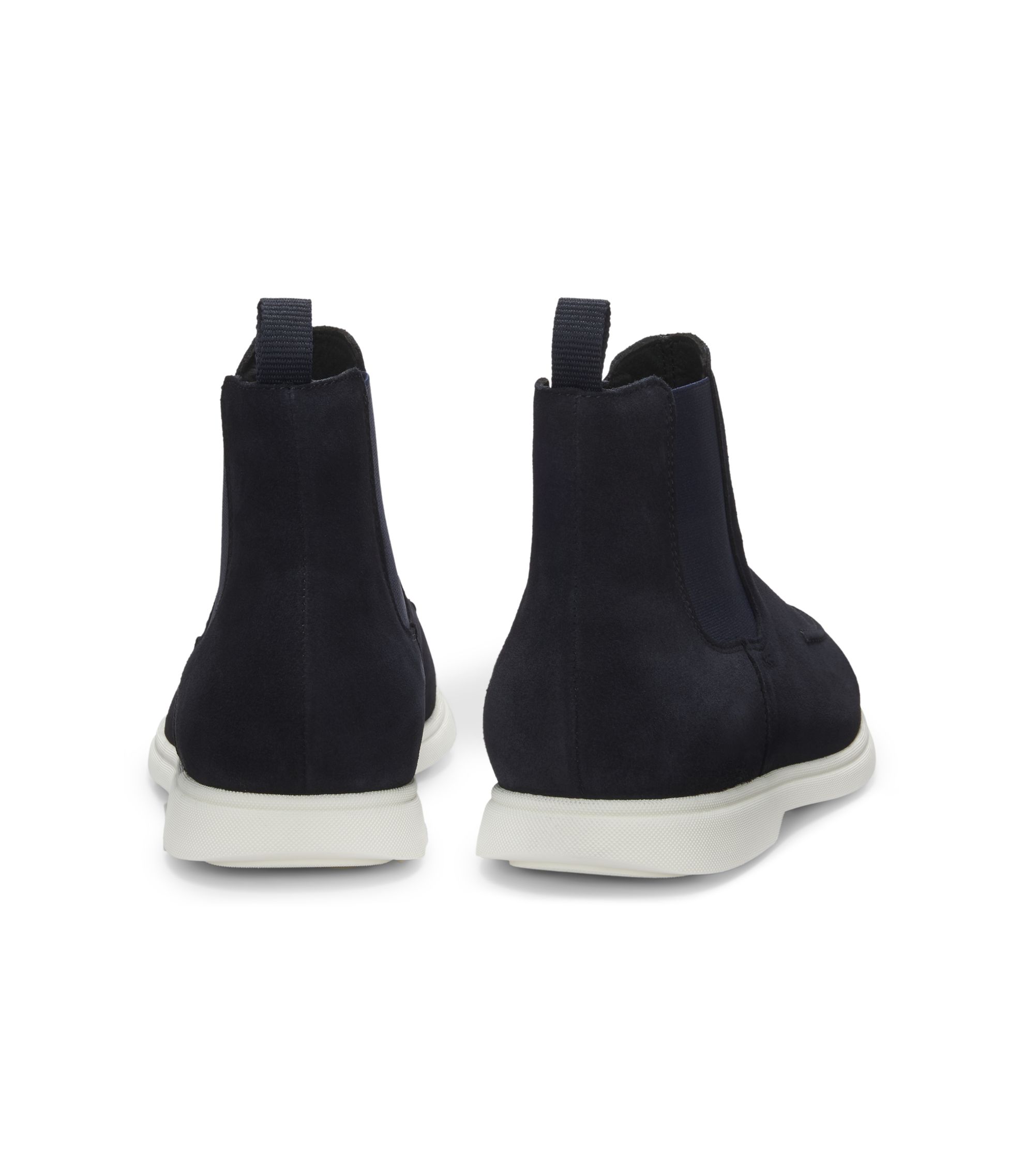 Hugo boss Navy Blue pair of suede Chelsea boots brand new,never worn Chelsea Boot Navy Blue Suede | Thomas Bird | tblon.com main image 4
