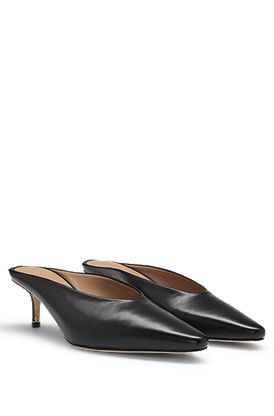 バックレスミュール ナッパレザー