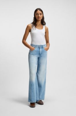 Penny-trim loafers in brush-off leather, Brown