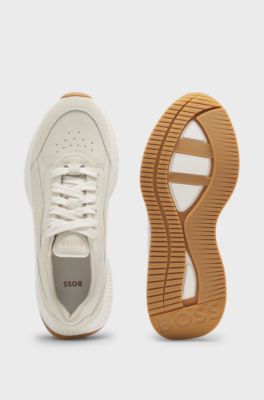 TTNM EVO trainers in suede with perforations, Light Grey