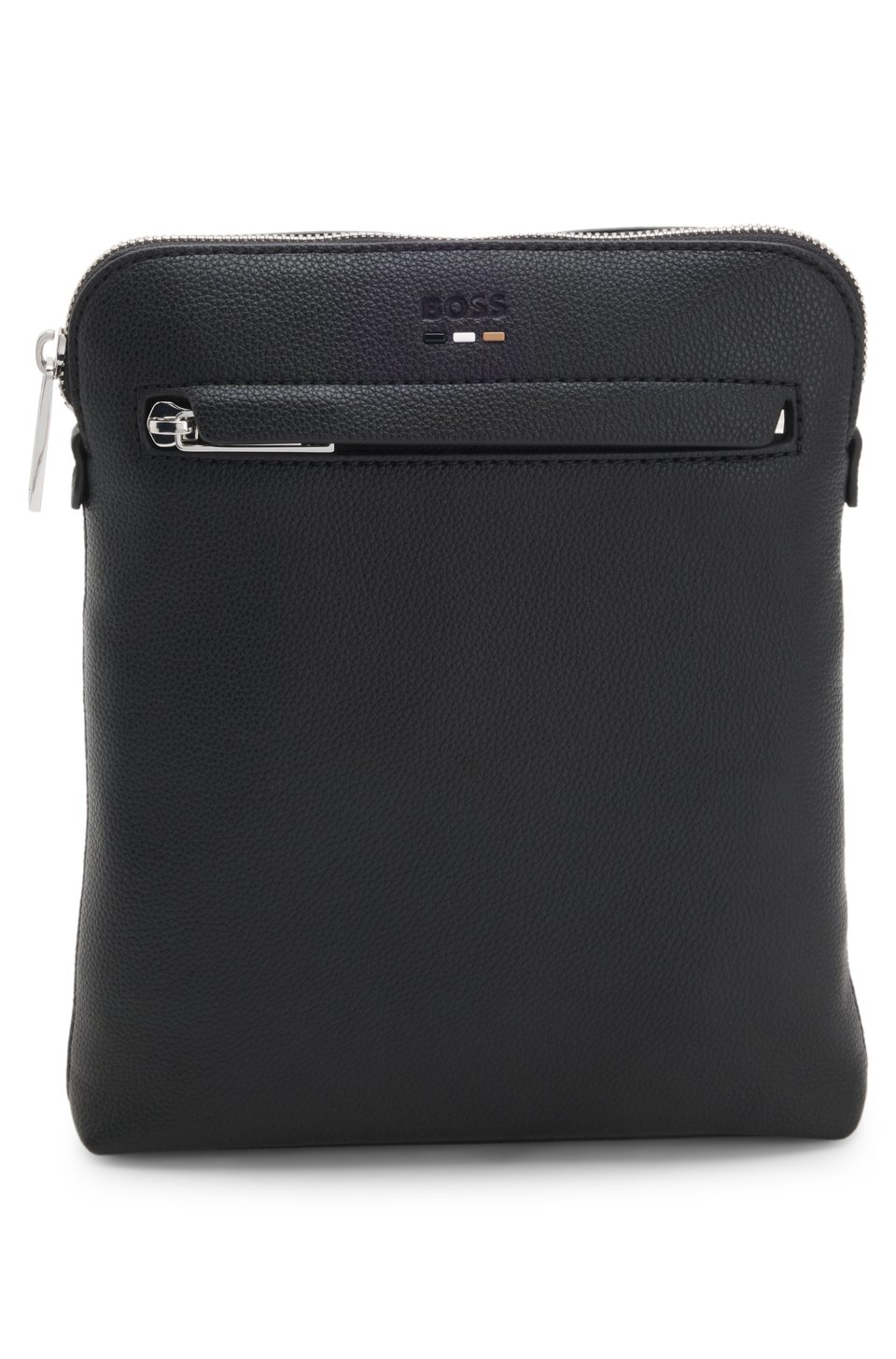Faux-leather envelope bag