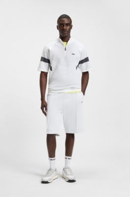 Lage sneakers met een gestructureerde bovenzijde, Wit