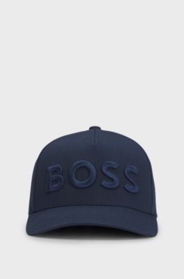 Cotton-twill cap with embroidered logo, Dark Blue