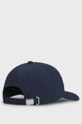Cotton-twill cap with embroidered logo, Dark Blue