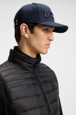 Cotton-twill cap with embroidered logo, Dark Blue