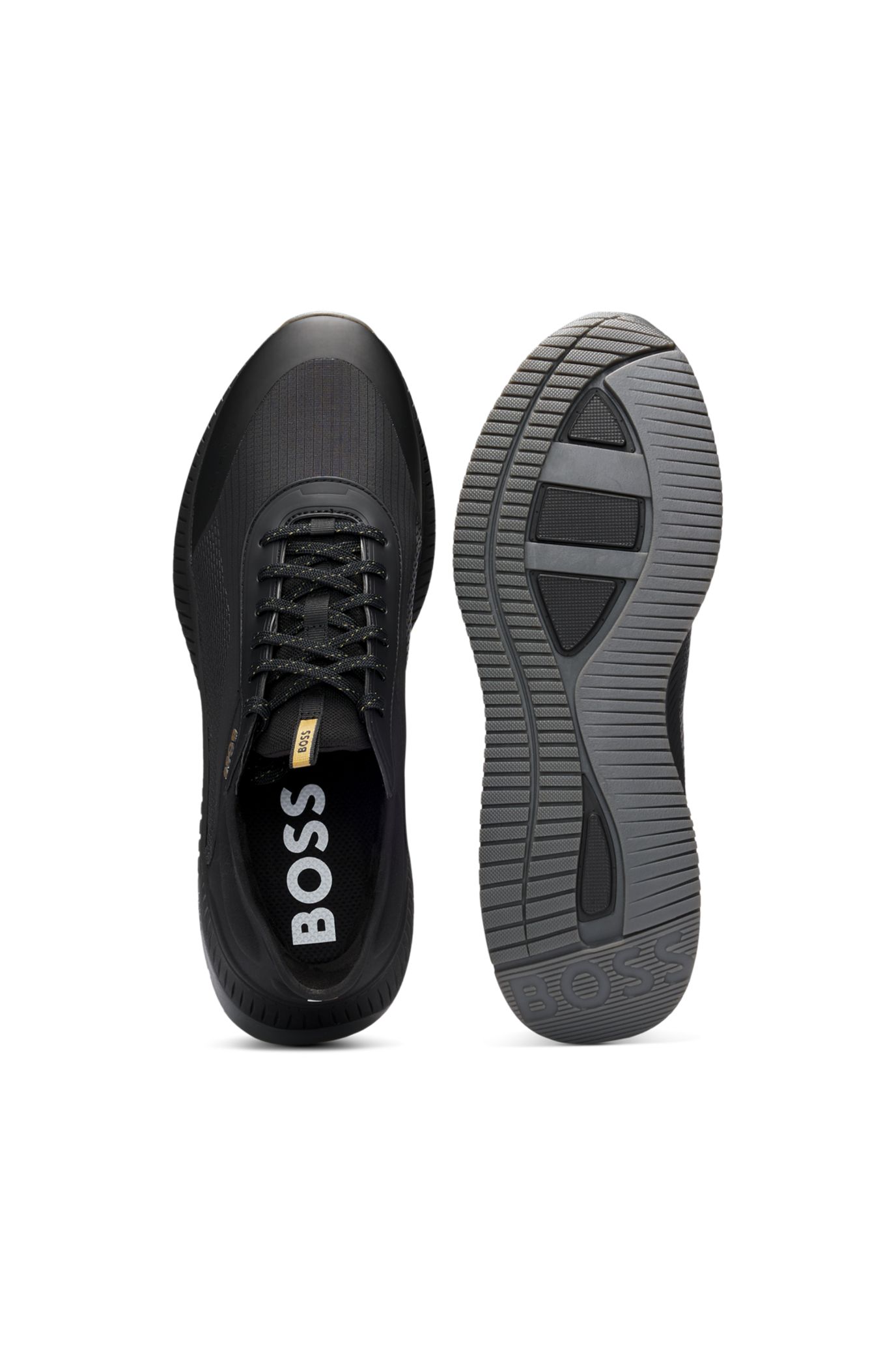 BOSS TTNM EVO スニーカー リッジドアウトソール BOSS - TTNM EVO trainers with knitted uppers - Black