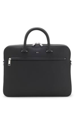 Boss Logopræget Dokumentmappe I Imiteret Kornet Læder