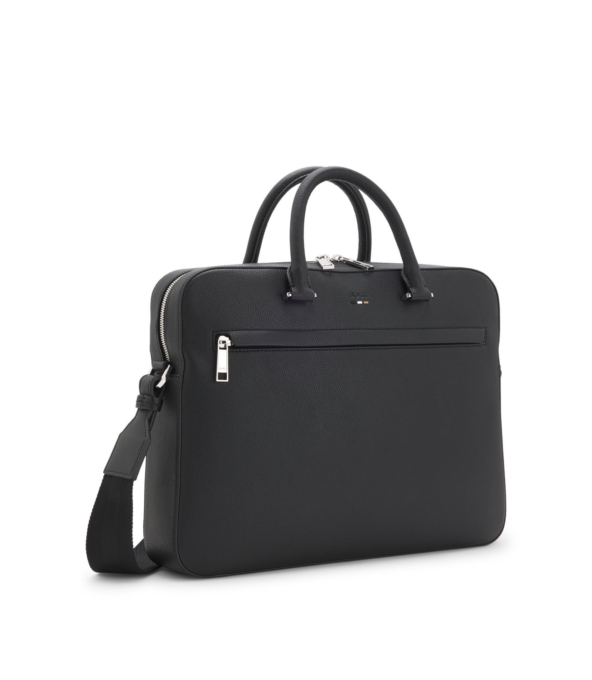 BOSS - エンボスロゴ ドキュメントケース グレイン フェイクレザー