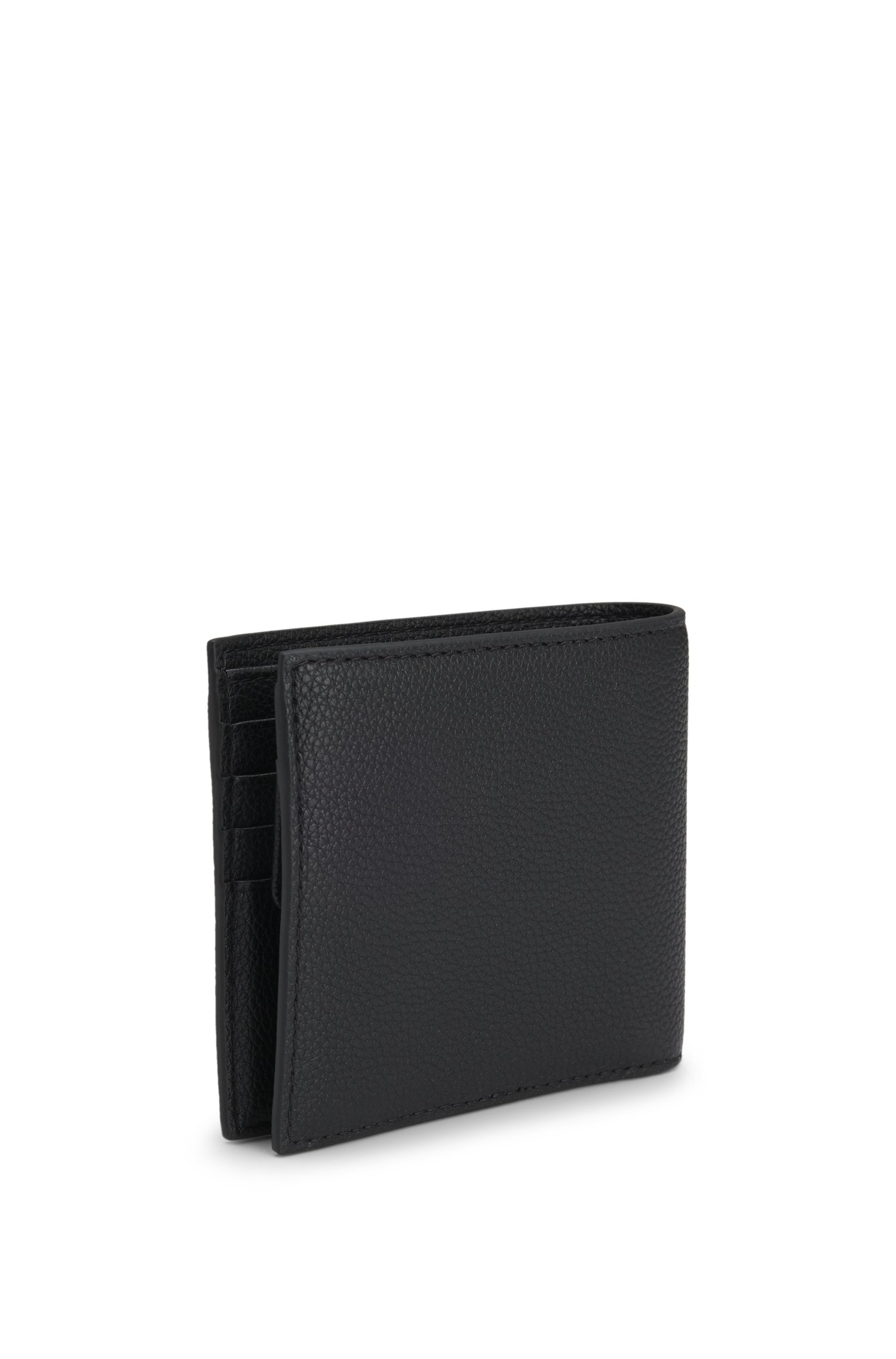 Boss Grained faux-leather wallet with signature-stripe trim plånböcker & korthållare herr – bild 3