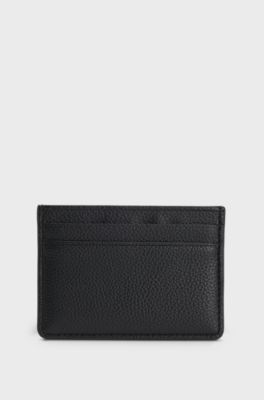 Card holder with logo and signature stripe, Black